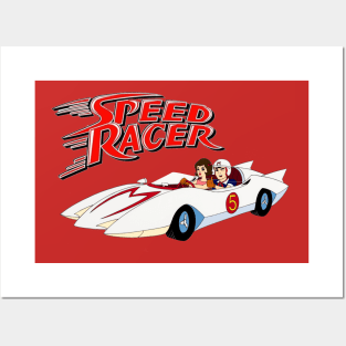 Speed Racer Mach 5 vintage TV cartoon Posters and Art